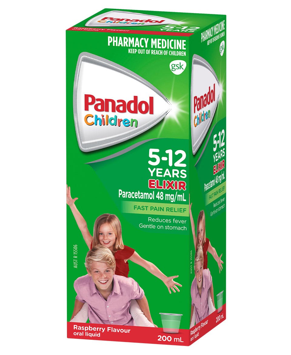 Panadol Elixir For Children 512 Years Panadol AU